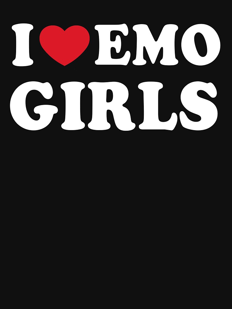  Love Emo Girls Heart Trendy Egirl Teens Goth Punk T