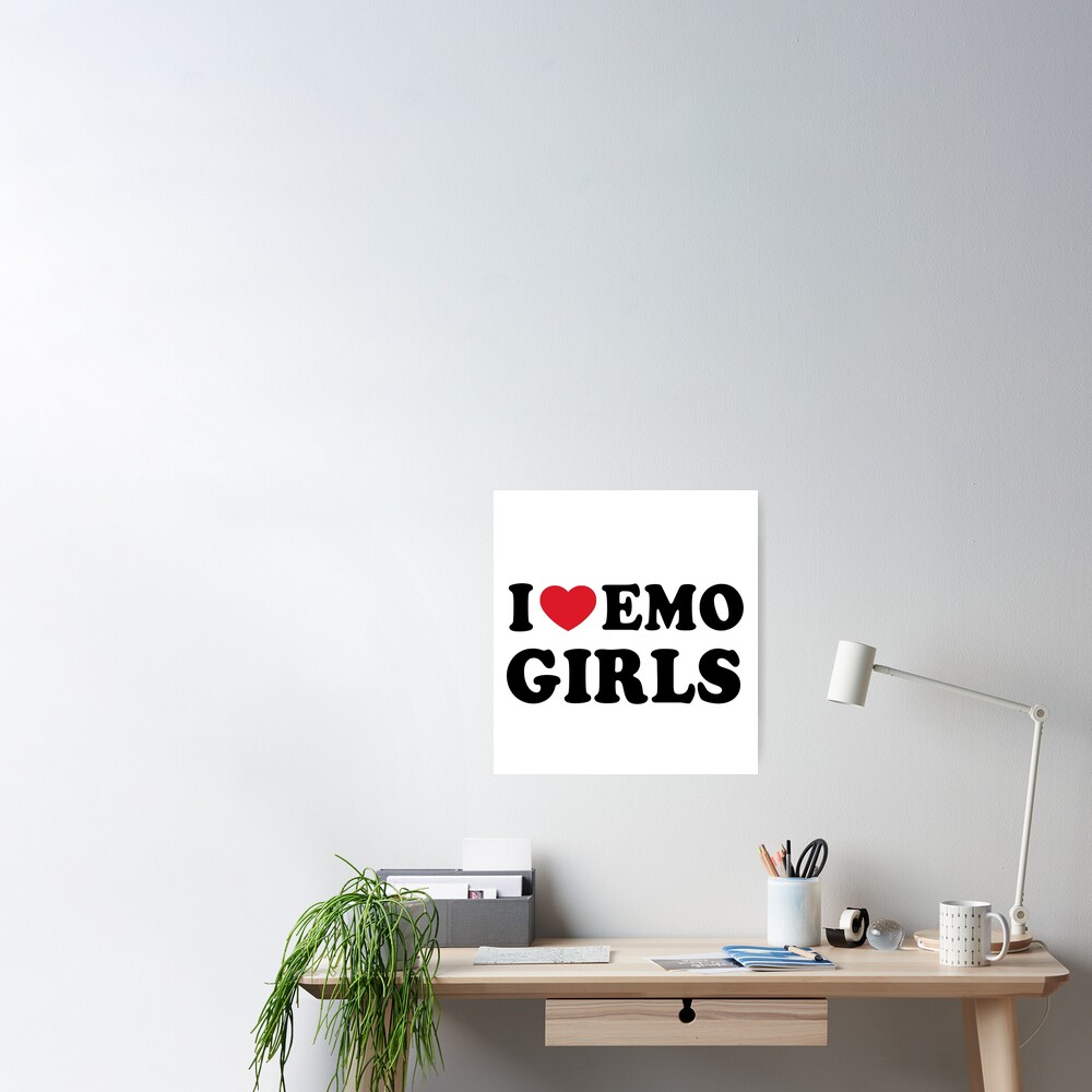 I Love Emo Girls Gifts | Kids T-Shirt