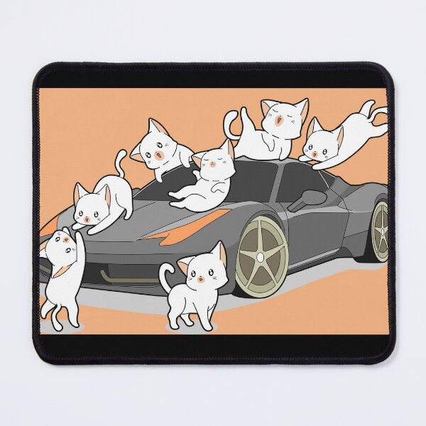 Item preview, cat driving a car designed and sold by marwan elsaeed.