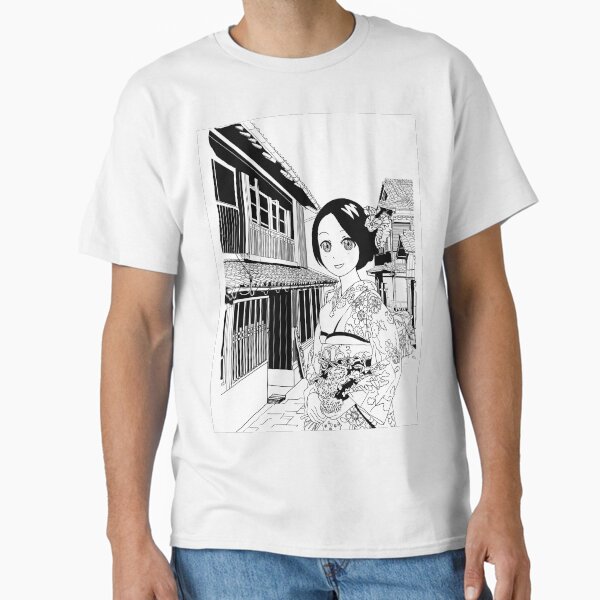 Kimono girl (manga style drawing) Classic T-Shirt