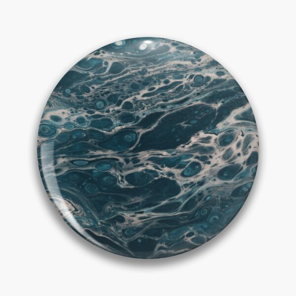 Item preview, Teal and Turquoise Wave Art  designed and sold by sticker-vault.