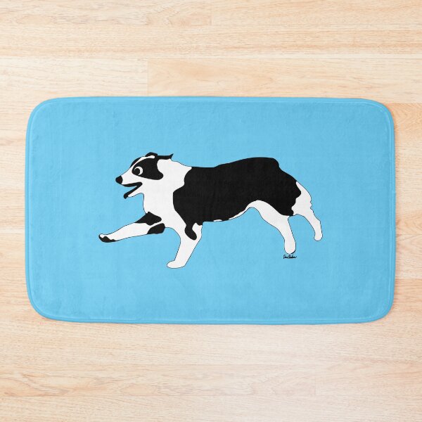 Item preview, Cute Cartoon Black and White Australian Shepherd designed and sold by dogplay.