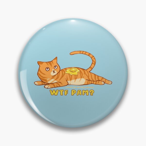 Item preview, WTF PAM Jorts Did Nothing Wrong - orange cat with butter   designed and sold by SNKRFREAK.