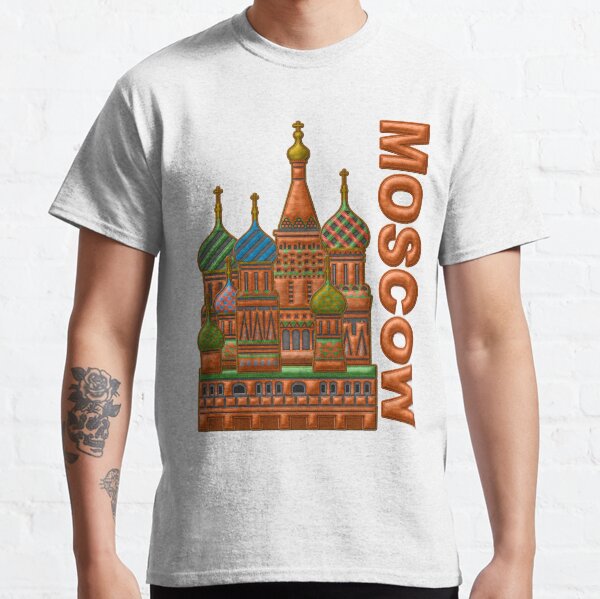 St. Basil's Cathedral, Kremlin, Moscow, Russia, Classic T-Shirt