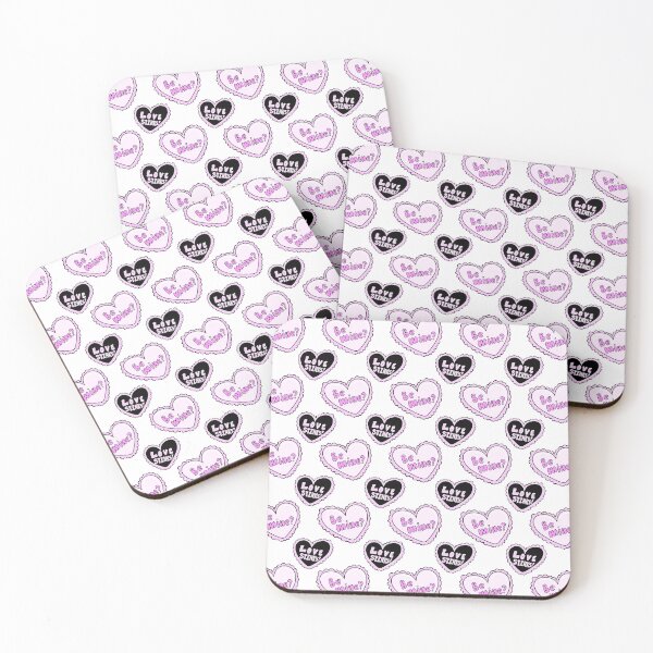 Item preview, Be Mine and Love Stinks Pink and Black Contrasting Heart Valentines, made by EndlessEmporium designed and sold by EndlessEmporium.