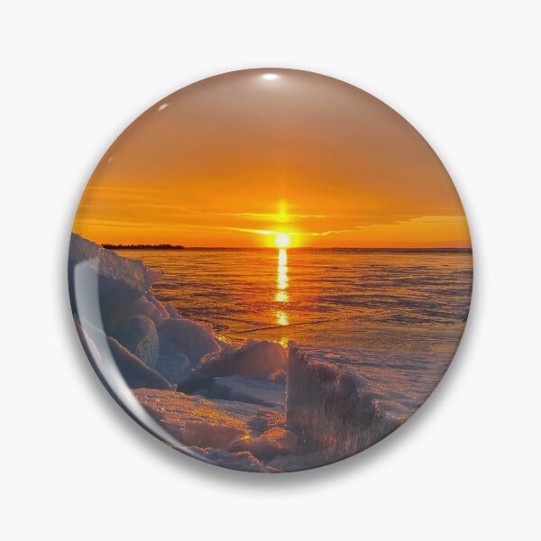 Item preview, Icy Lake Simcoe Sunset designed and sold by ClarissaFlora.