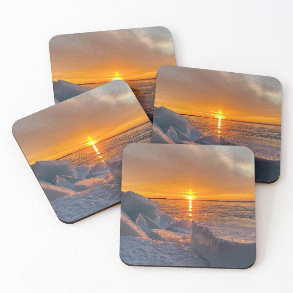 Item preview, Icy Lake Simcoe Sunset designed and sold by ClarissaFlora.