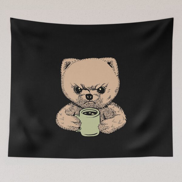 Item preview, Coffee Drinking Angry Pomeranian  designed and sold by Rockopolys.