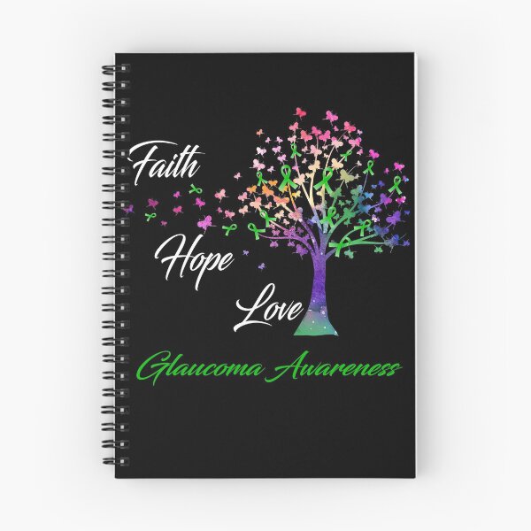 Item preview, Ribbon Tree Faith Hope Love Glaucoma Awareness designed and sold by Tadmab.