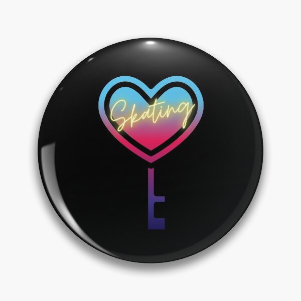 Item preview, Skating is the Key to my Heart Neon designed and sold by SkateGalaxy.