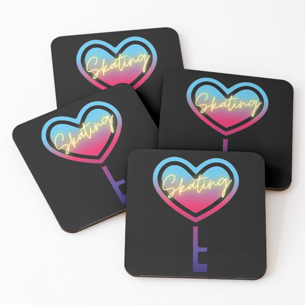 Item preview, Skating is the Key to my Heart Neon designed and sold by SkateGalaxy.