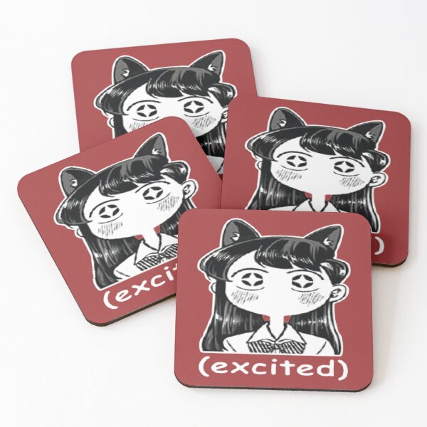 Item preview, Anime Manga Excited Komi San Cat Meme    designed and sold by shopyureis.