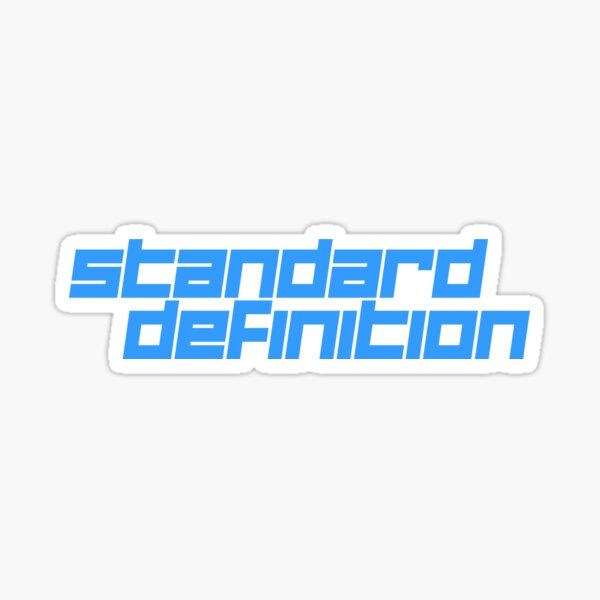 Standard Def Light Blue Variant Sticker