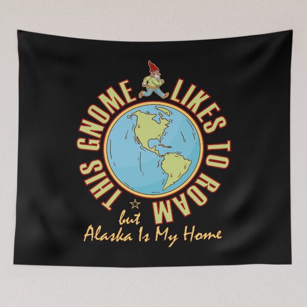Item preview, Alaska Traveler Gnome Likes to Roam designed and sold by artfulnotebook.