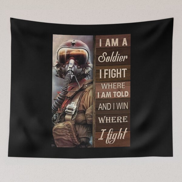 Item preview, Fight Airplane I am A soldier i fight where i am told and i win where i fight designed and sold by SimonsonNuala.