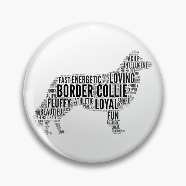 Item preview, Border Collie Word Art – black words edition  designed and sold by Typeglyphs.