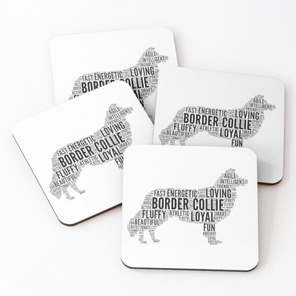 Item preview, Border Collie Word Art – black words edition  designed and sold by Typeglyphs.