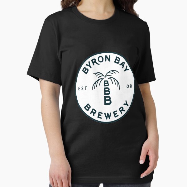 Item preview, Byron Bay logo (white) Fitted T-Shirt designed and sold by Kathhnson.