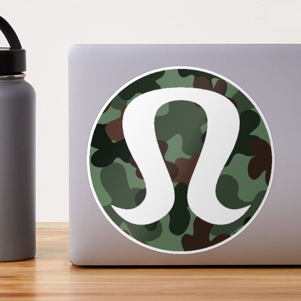 Preppy Camo Lulu Logo Sticker for Sale by Simplyjwdesigns