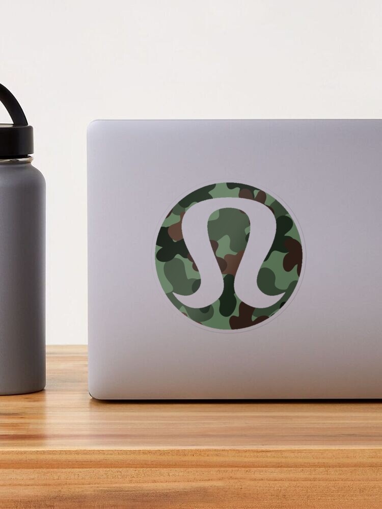 Preppy Camo Lulu Logo Sticker for Sale by Simplyjwdesigns