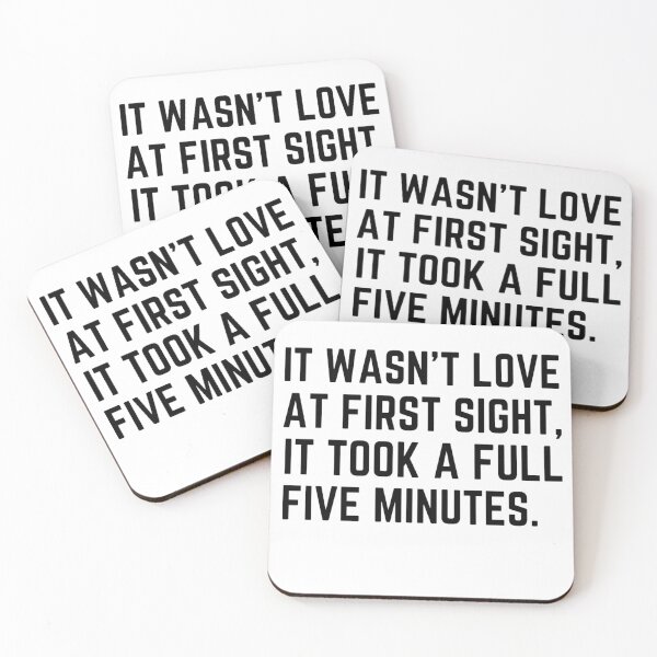 Item preview, It Wasn't Love At First Sight It Took A Full Five minutes Funny Valentine Quotes And Sayings designed and sold by chetan786.
