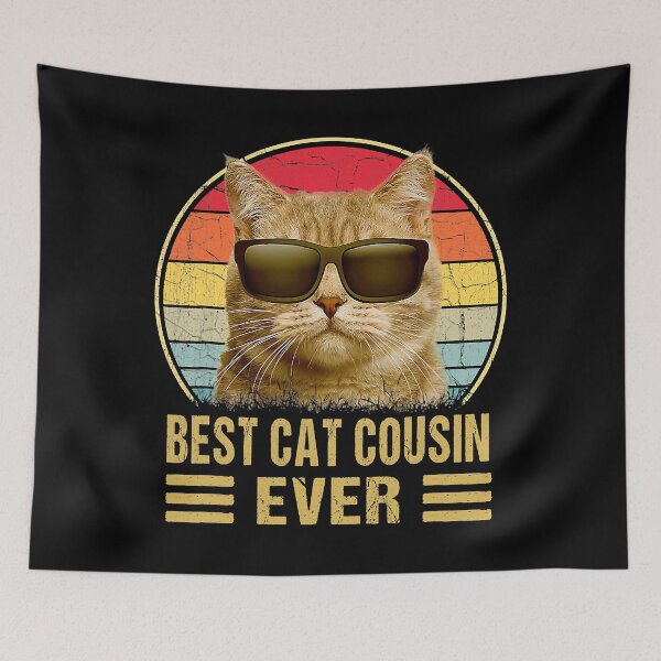 Item preview, Vintage Best Cat Cousin Ever T-Shirt Cat Daddy Gift For Men designed and sold by ShannonMullins.