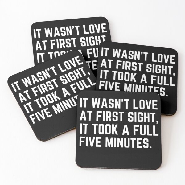 Item preview,  It Wasn't Love At First Sight It Took A Full Five minutes Funny Valentine Quotes And Sayings designed and sold by chetan786.