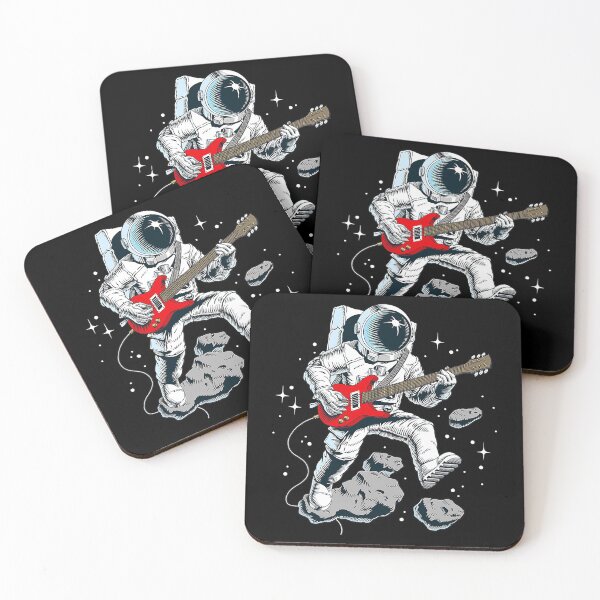 Item preview, Wear Cool Space Astronaut Rock _ Roll Music Guitar Graphic designed and sold by ShannonMullins.