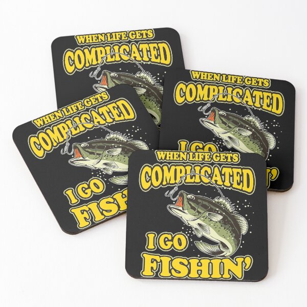 Item preview, When Life Gets Complicated I Go Fishin Funny Sayings Fishing designed and sold by JeffreyShultz.