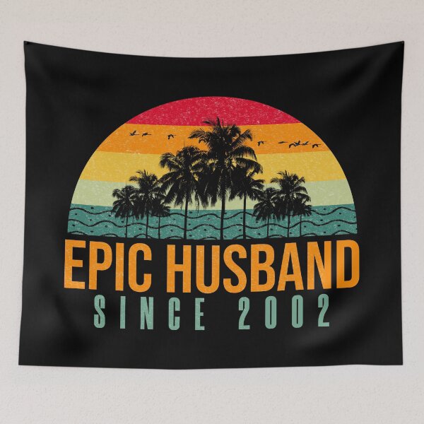 Item preview, Epic Husband Since 2002 - Funny 20th wedding anniversary gift for him designed and sold by PlusAdore.