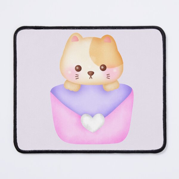 Item preview, Cute Cat Kitty Kitten With Envelope Pink Purple designed and sold by Simplyy  Unique.