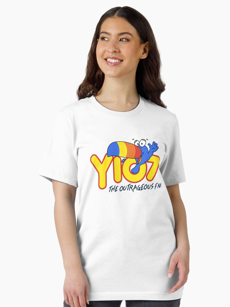 Thumbnail 2 of 7, Essential T-Shirt, Y107 Nashville | Defunct Nashville Radio Station | Y107 Shirts, Y107 Stickers, Y107 Masks designed and sold by 90s-Mall.