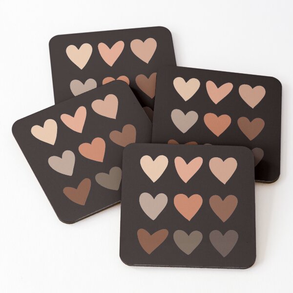Item preview, Melanin Skin Tone Hearts  Black History Pride designed and sold by BrianWilburn.