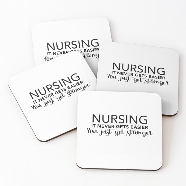 Item preview, Nursing- It Never Gets Easier, You Just Get Stronger designed and sold by lfinkbeiner12.