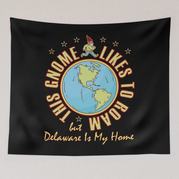 Item preview, Delaware Traveler Gnome Likes to Roam designed and sold by artfulnotebook.