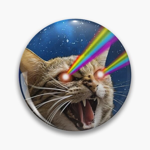 Item preview, Angry Cat Shooting Lasers out of Eyes designed and sold by MorningFive.