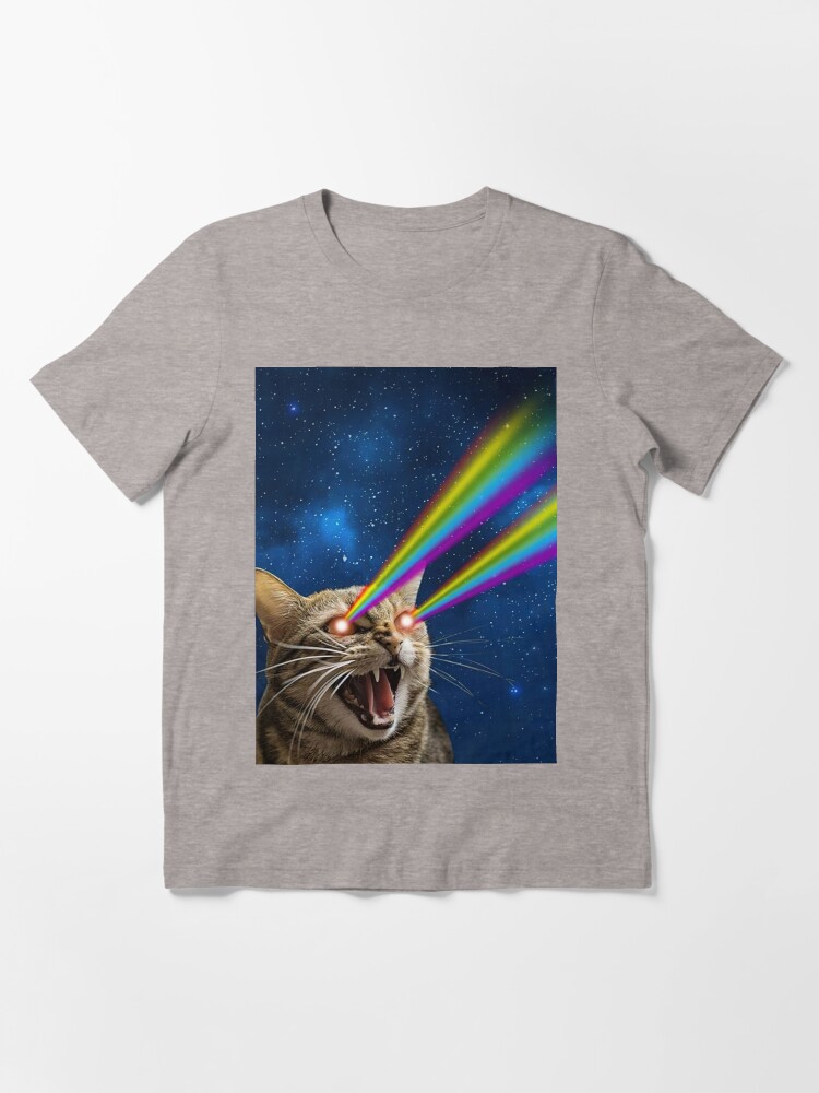 Cat with laser eyes shirt shop