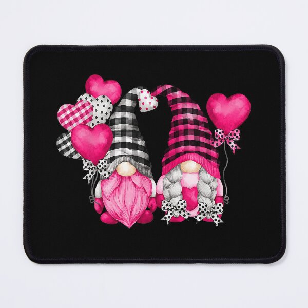 Item preview, Valentines Day Gnome - Pink Buffalo Plaid And Heart Balloons designed and sold by RobertJason.