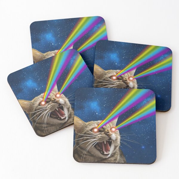 Item preview, Angry Cat Shooting Lasers out of Eyes designed and sold by MorningFive.