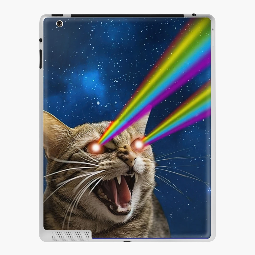 Fierce Feline: Adorable Yet Angry Cat Design | iPad Case & Skin