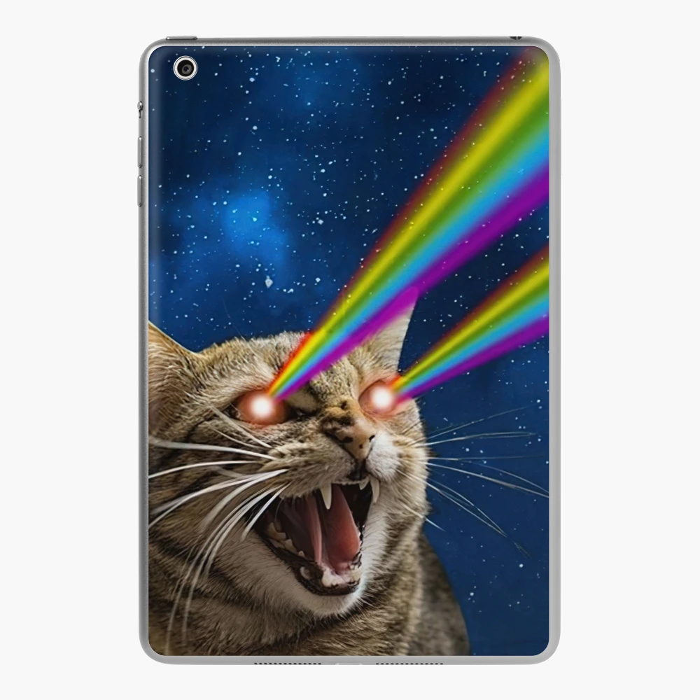 angry cat face meme iPad Case & Skin by auroragalavis