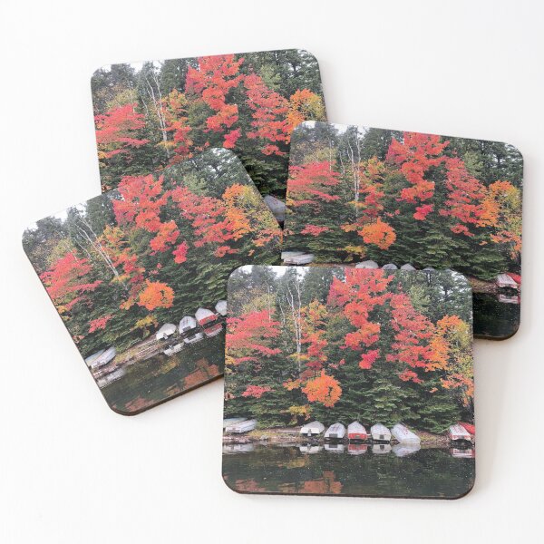 Item preview, Canoes at Algonquin Park during autumn designed and sold by ClarissaFlora.