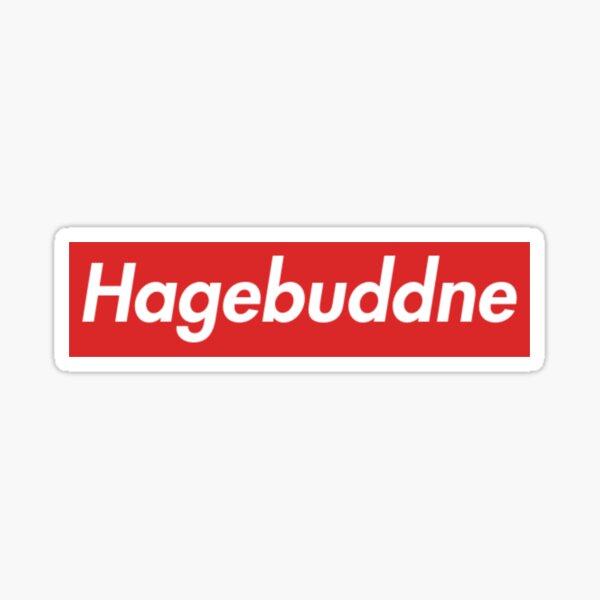 Hagebuddne Geschenk Sticker