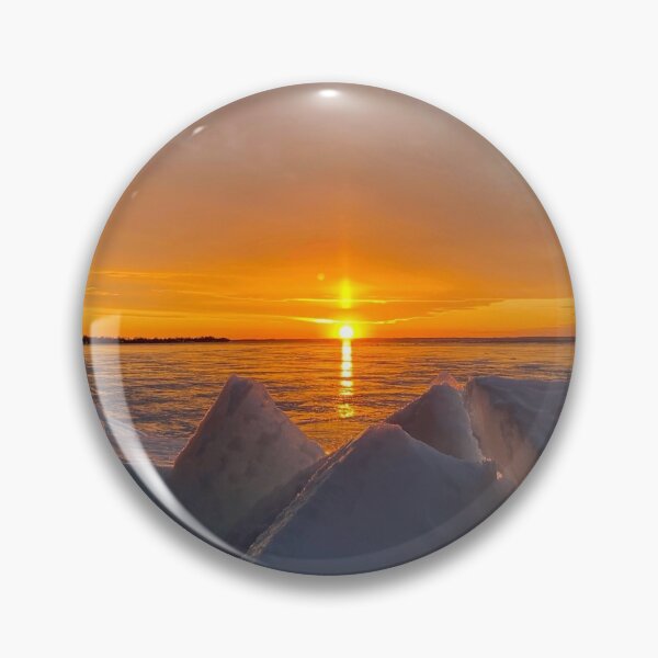 Item preview, Sunset along Lake Simcoe and ice sculptures designed and sold by ClarissaFlora.