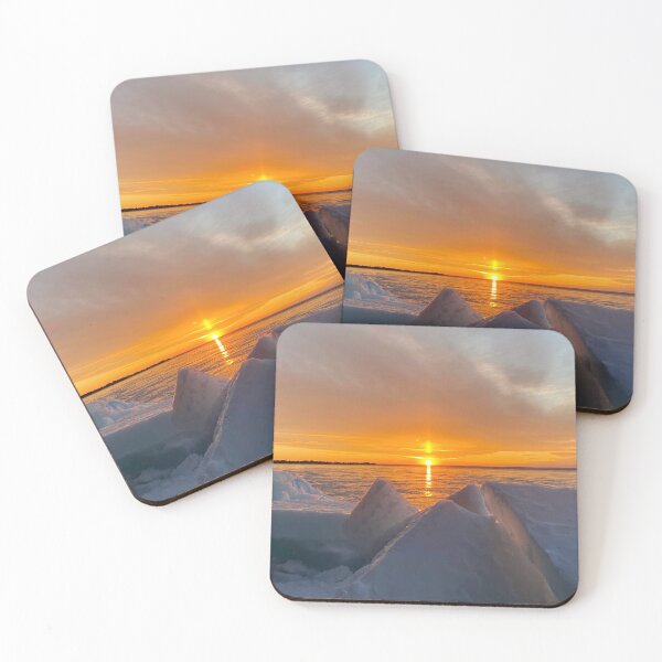 Item preview, Sunset along Lake Simcoe and ice sculptures designed and sold by ClarissaFlora.