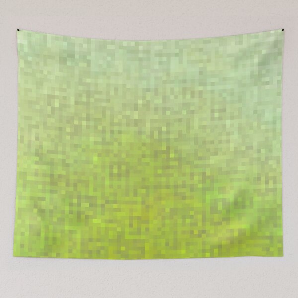 Item preview, graphic design geometric pixel square pattern abstract in green designed and sold by Mrvell.