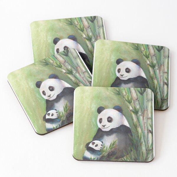 Aperçu de l'œuvre Adorable maman et bébé panda créée et vendue par RheaRealm.