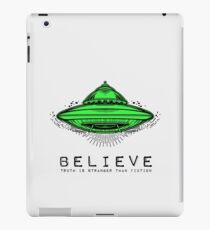 UFO Believe Shirt iPad Case/Skin