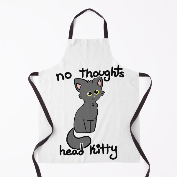 Item preview, no thoughts head kitty (grey version) designed and sold by mossmeow.