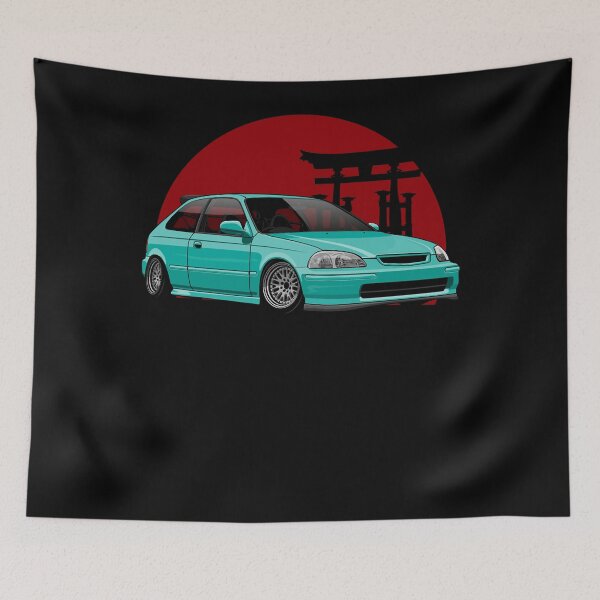Item preview, Civic EK (aguamarina) Camiseta esencial.png designed and sold by NikkiMims.